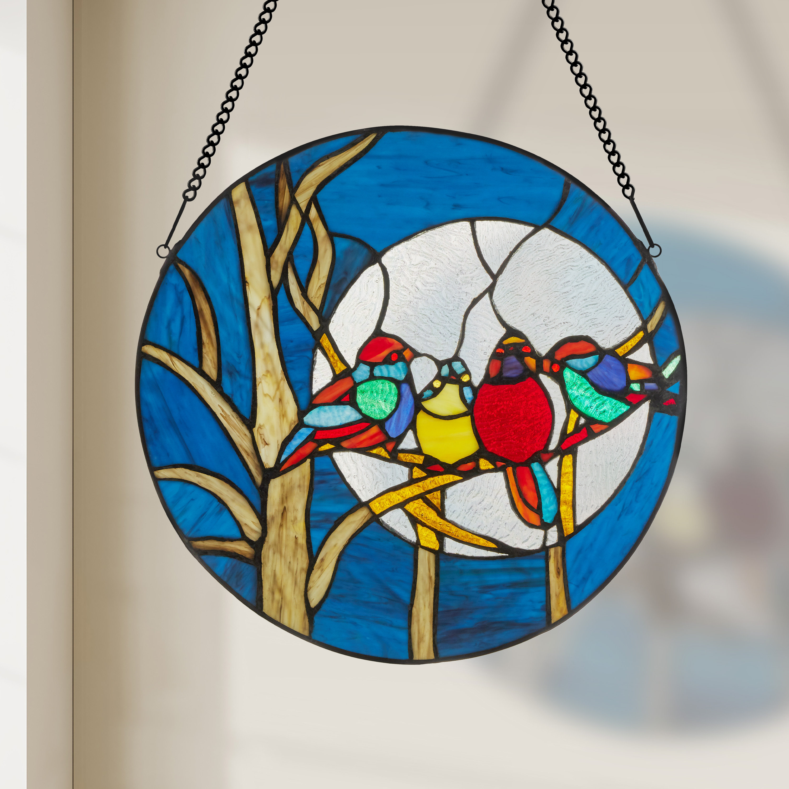 Round stained glass window panels hotsell